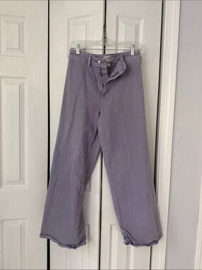 Lavender Wide-Leg Pants
